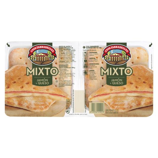 SÁNDWICH MIXTO JAMÓN/QUESO CASA TARRADELLAS P2 240G