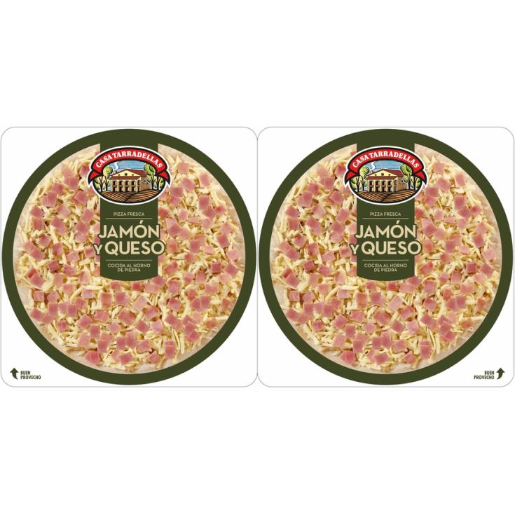 PIZZA FRESCA JAMÓN/QUESO CASA TARRADELLAS P2 220G