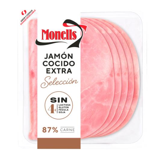 JAMÓN COCIDO EXTRA LONCHAS MONELLS 140G