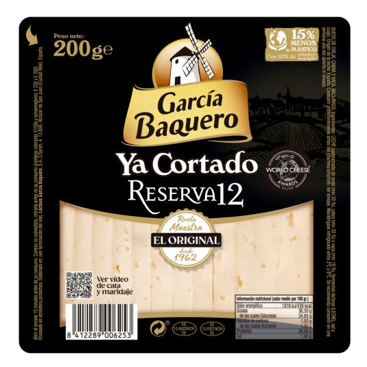 QUESO RESERVA CORTADO CUÑA GARCÍA BAQUERO 200G