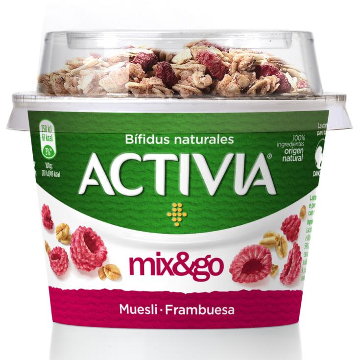 YOGUR BIFIDUS MUESLI FRAMBUESA ACTIVIA DANONE 170G