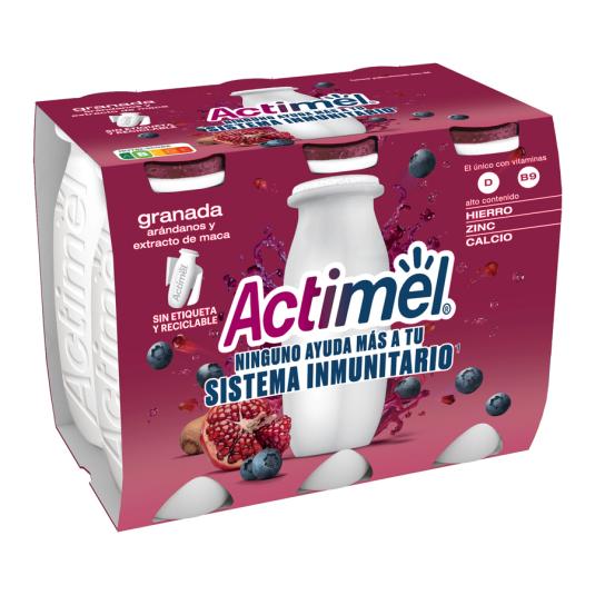 YOGUR LIQUIDO GRAN/ARAN/MACA ACTIMEL DANONE P6 100G/U