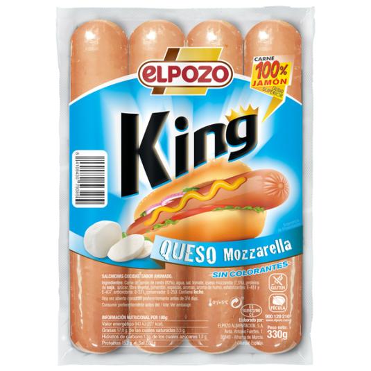 SALCHICHA QUESO MOZARELA S/FÉC S/COL KING EL POZO 330G