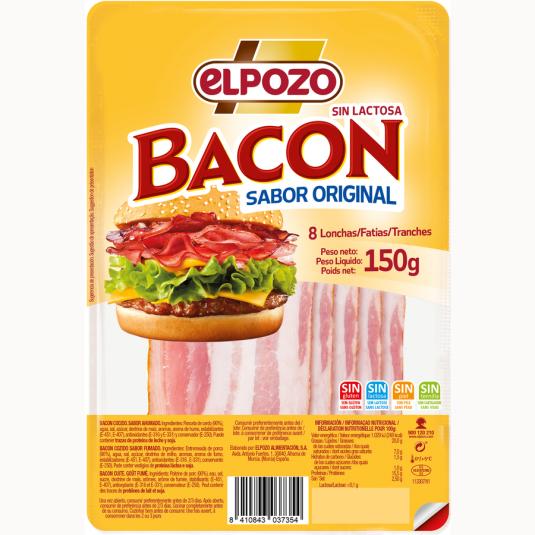 BACON LONCHAS EL POZO 150G