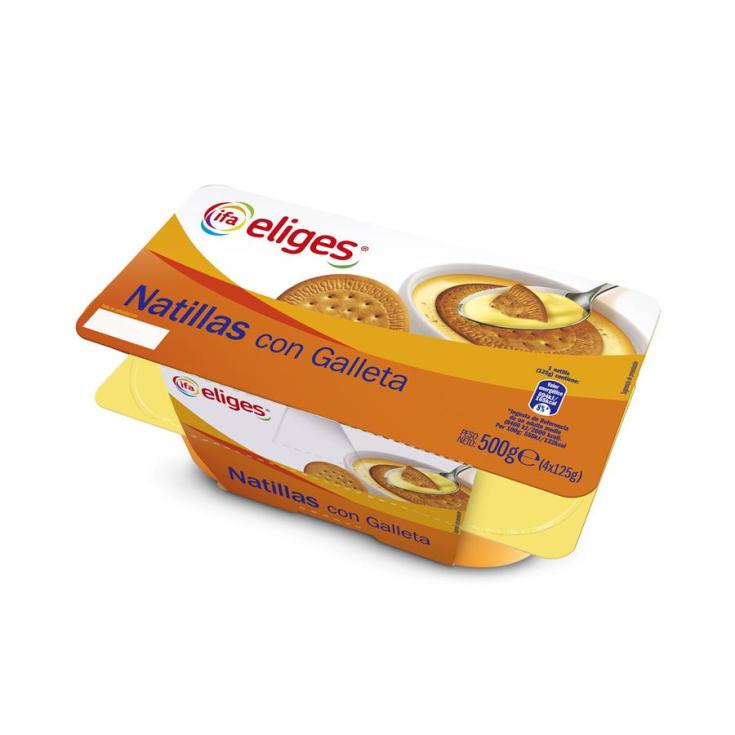 NATILLA C/GALLETA IFA ELIGES P4 125G/U