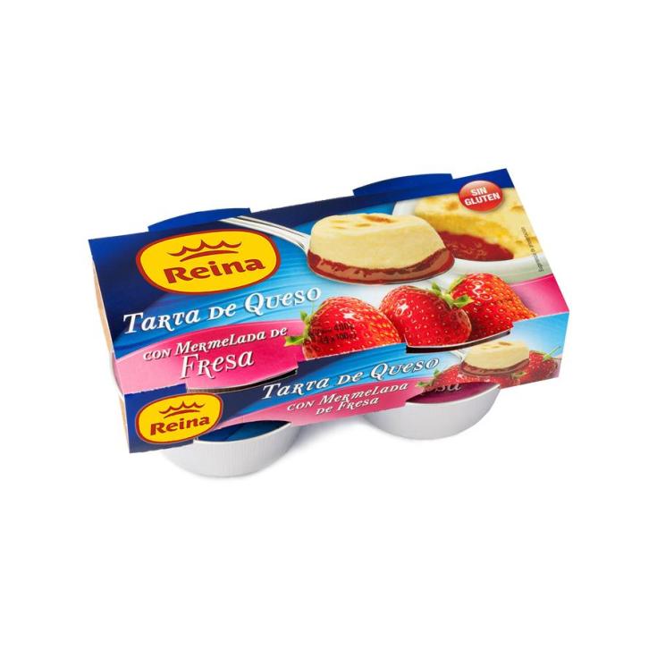 TARTA QUESO Y FRESA  REINA P4 100G/U