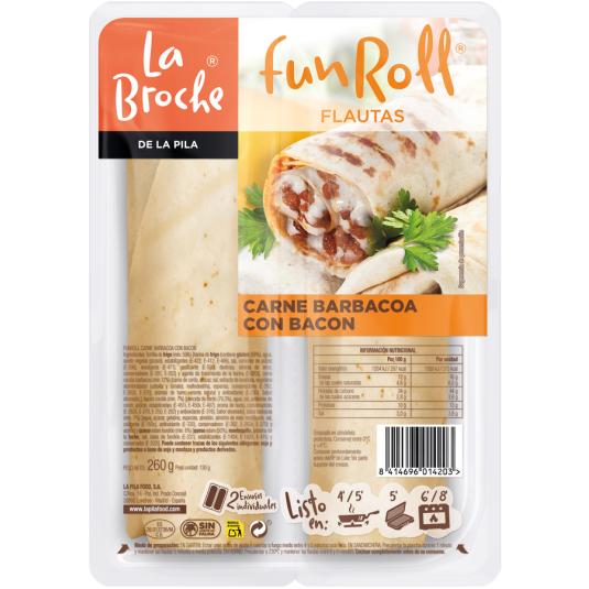 FLAUTA CARNE BARBACOA/QUESO LA BROCHE P2 260G