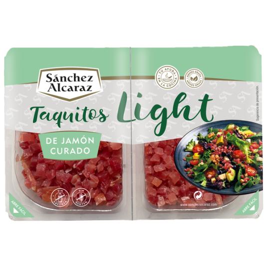 JAMÓN CURADO LIGHT TACOS SÁNCHEZ ALCARAZ P2 50G/U