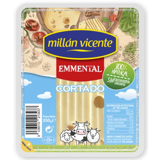 QUESO EMMENTAL CORTADO MILLÁN VICENTE 250G