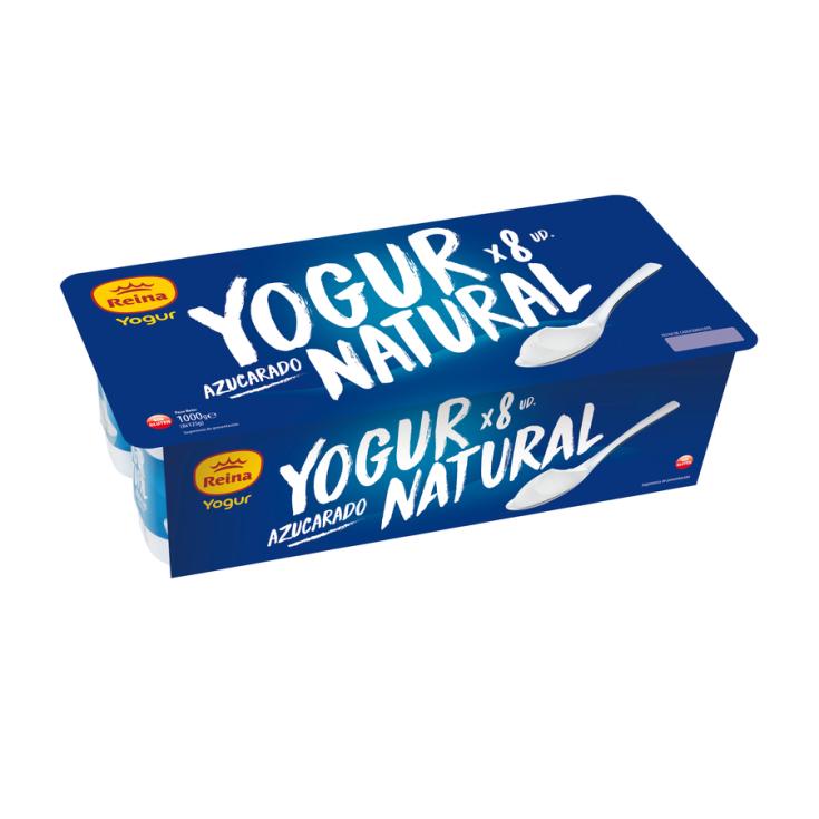 YOGUR NATURAL AZUCARADO REINA P8 125G/U