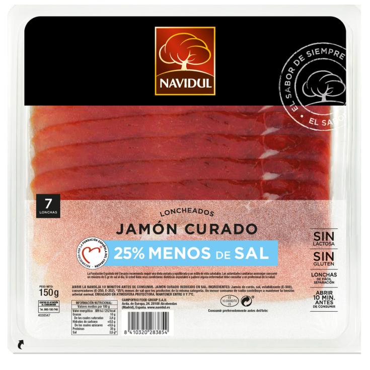 JAMON CURADO RED/SAL NAVIDUL 150GR