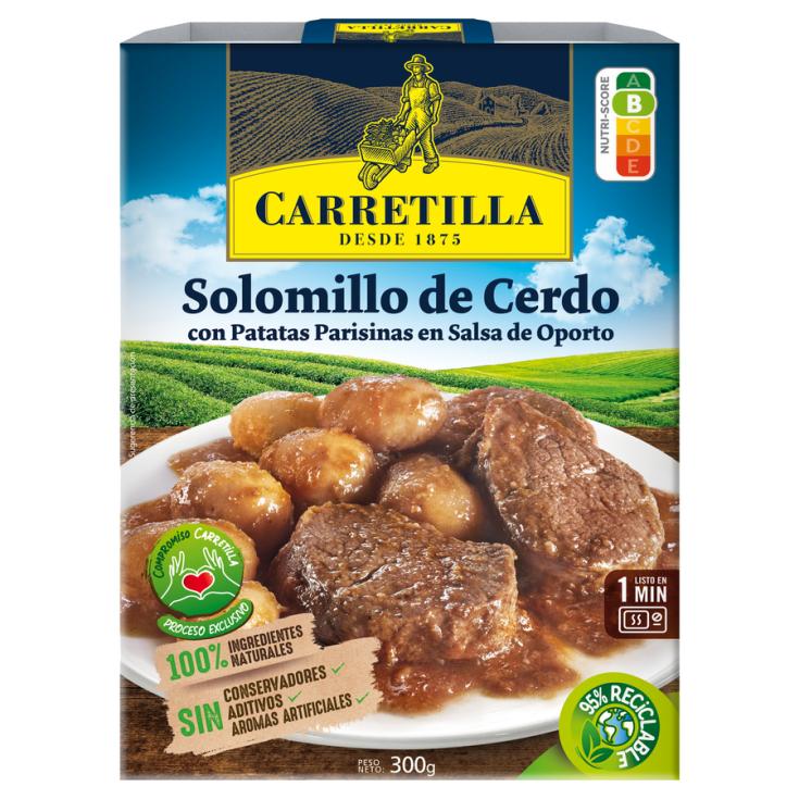 SOLOMILLO DE CERDO C/ PATATAS PARISINAS CARRETILLA 300G