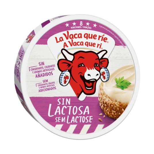 QUESO EN PORCIONES S/LACTOSA LA VACA QUE RIE P8 120G