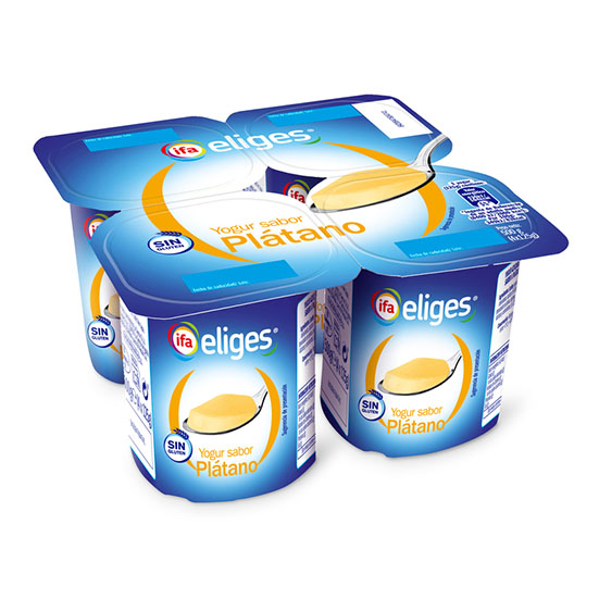 YOGURT PLATANO IFA ELIGES P4 125G/U