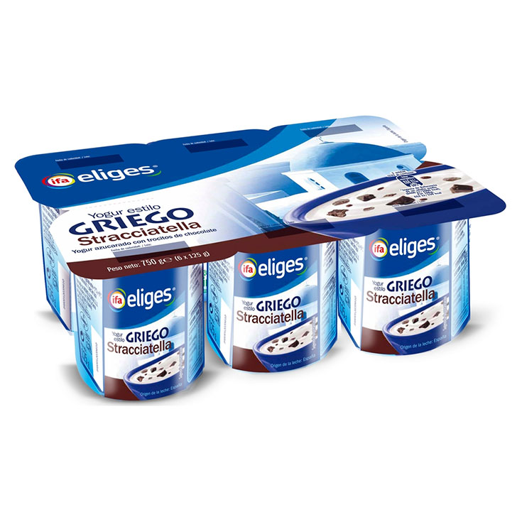 YOGURT GRIEGO STRACCIATELA IFA ELIGES P6 125G/U