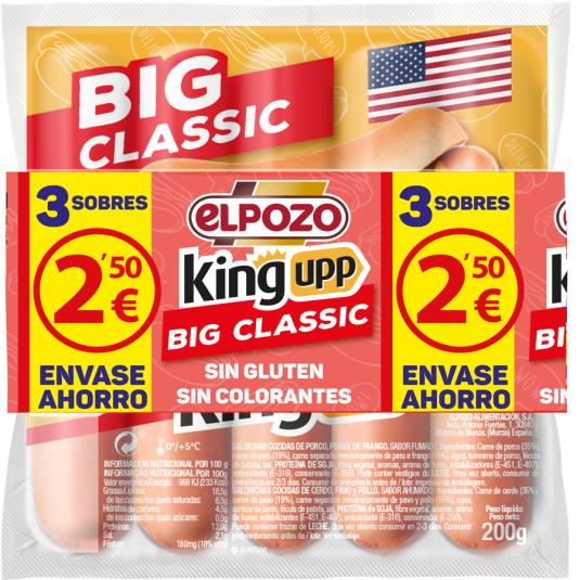 SALCHICHA BIG CLASSIC EL POZO P3 200G/U