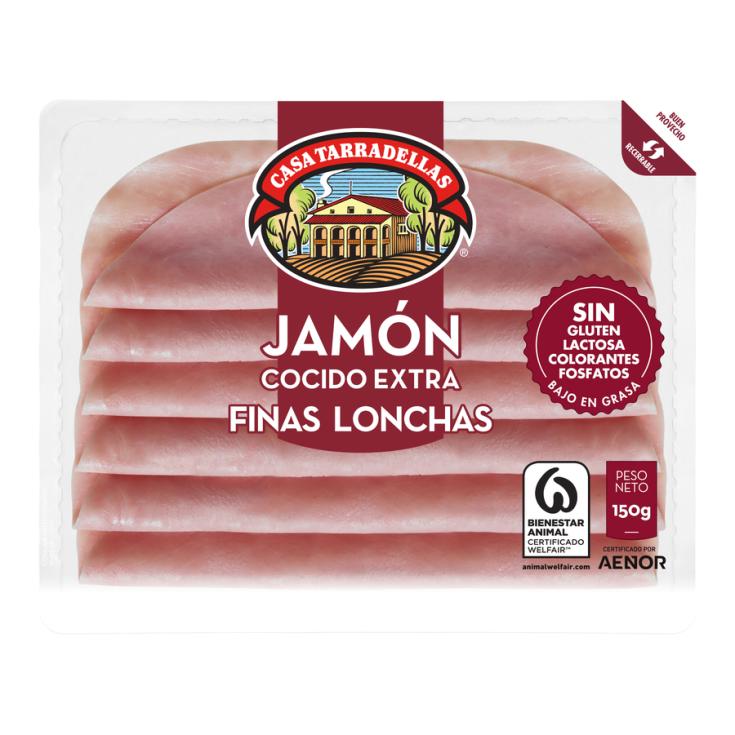 JAMON COCIDO EXTRA FINAS LONCHAS TARRADELLAS 150G