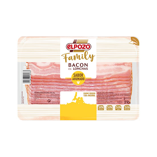 Bacon loncheado family El pozo 210g