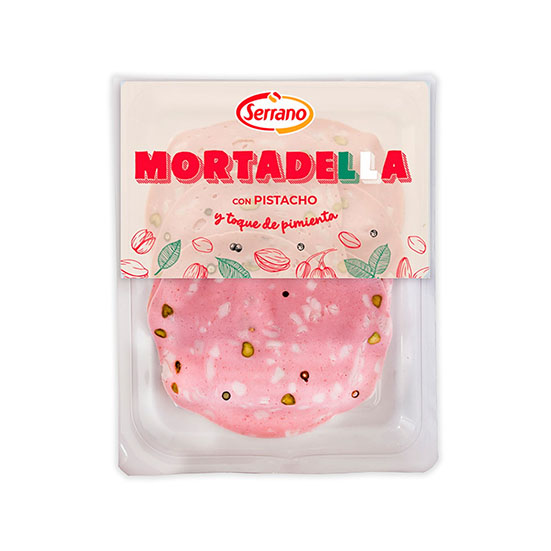 Mortadela c/pistacho y pimiento Serrano 100g