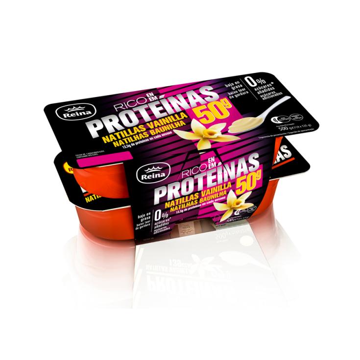 NATILLA VAINILLA PROTEINAS REINA P4 125G/U