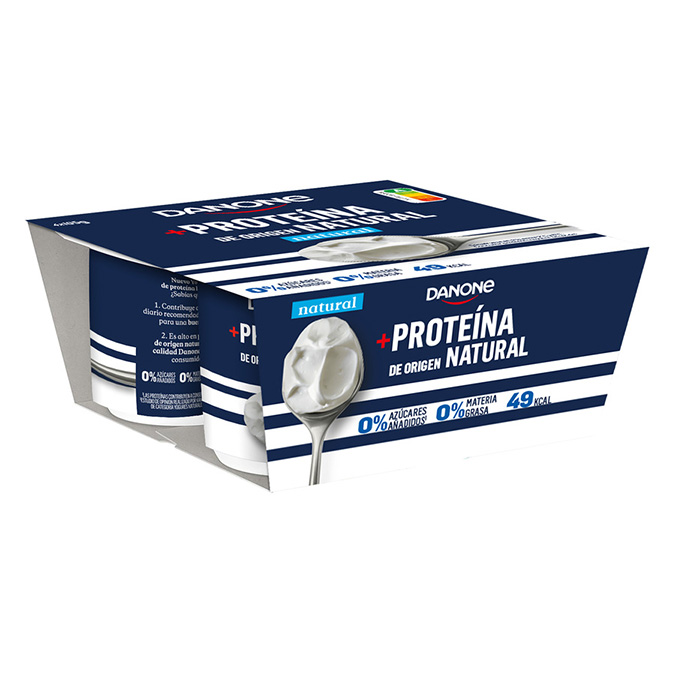 YOGUR PROTEINA NATURAL 0%M.G. DANONE P4 100G/U