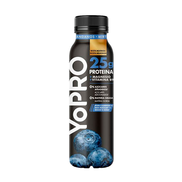 YOGUR LIQUIDO PROTEINA ARANDANOS DESNATADO 0% YOPRO 300G