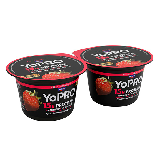 QUESO BATIDO FRESCO FRESA YOPRO DANONE P2 160G/U
