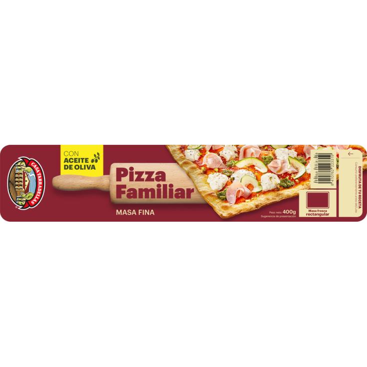 MASA PIZZA FAMILIAR  RECTANGULAR CASA TARRADELLAS 400G