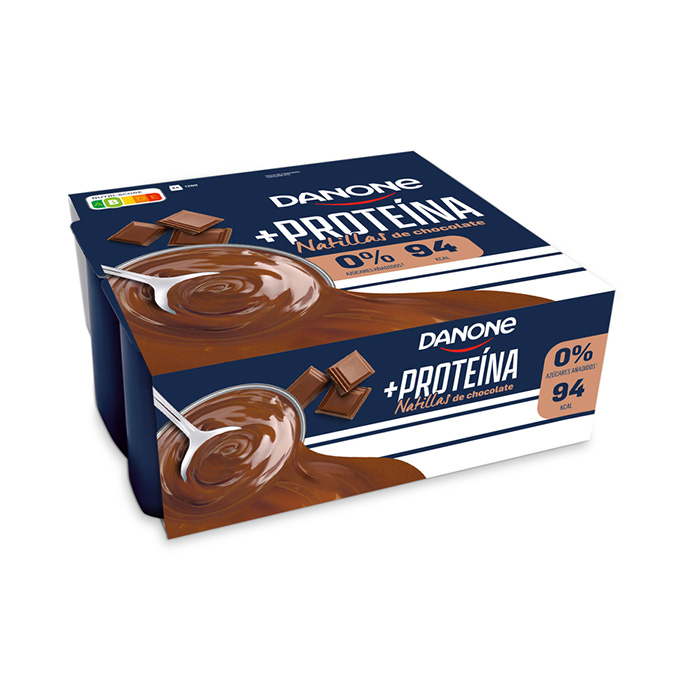 NATILLA CHOCO PROTEINAS DANONE P4 120G/U