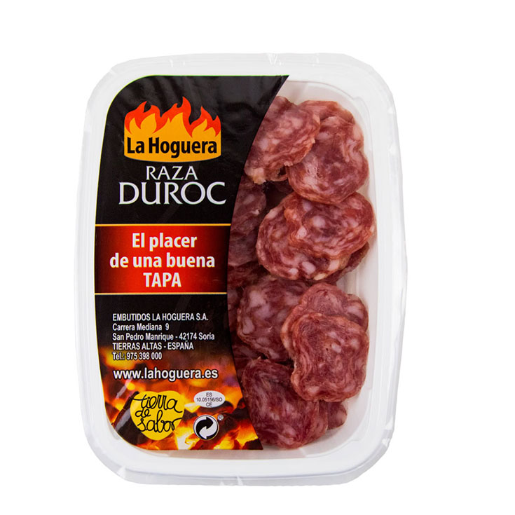 SALCHICHÓN DUROC CORTADO TAPAS LA HOGUERA 100G