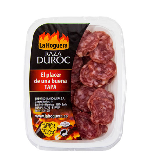 SALCHICHÓN DUROC CORTADO TAPAS LA HOGUERA 100G