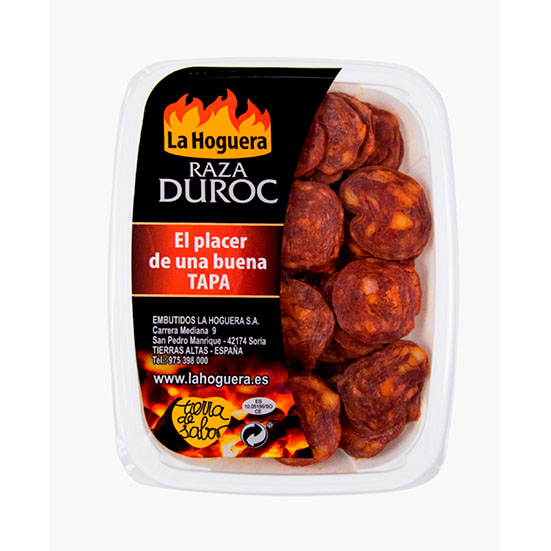 Chorizo duroc cortado tapas La hoguera 100g