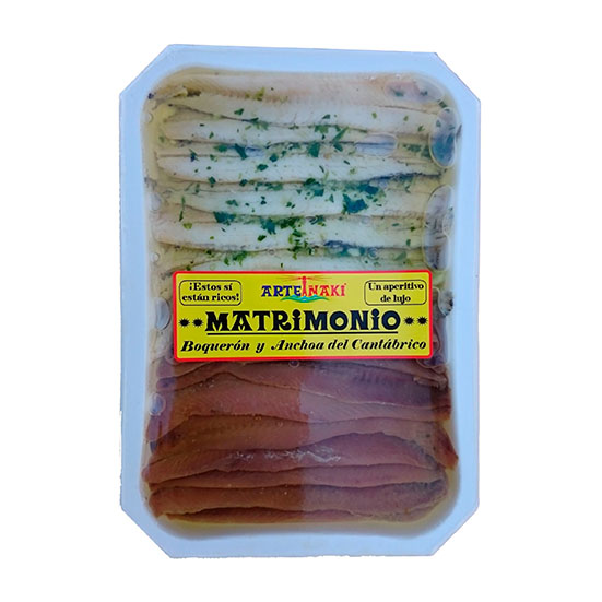 Boqueron y anchoa matrimonio Arteiñaki 70g