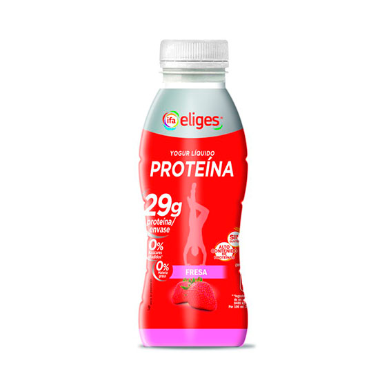 Yogur liquido fresa proteinas Ifa eliges 400g