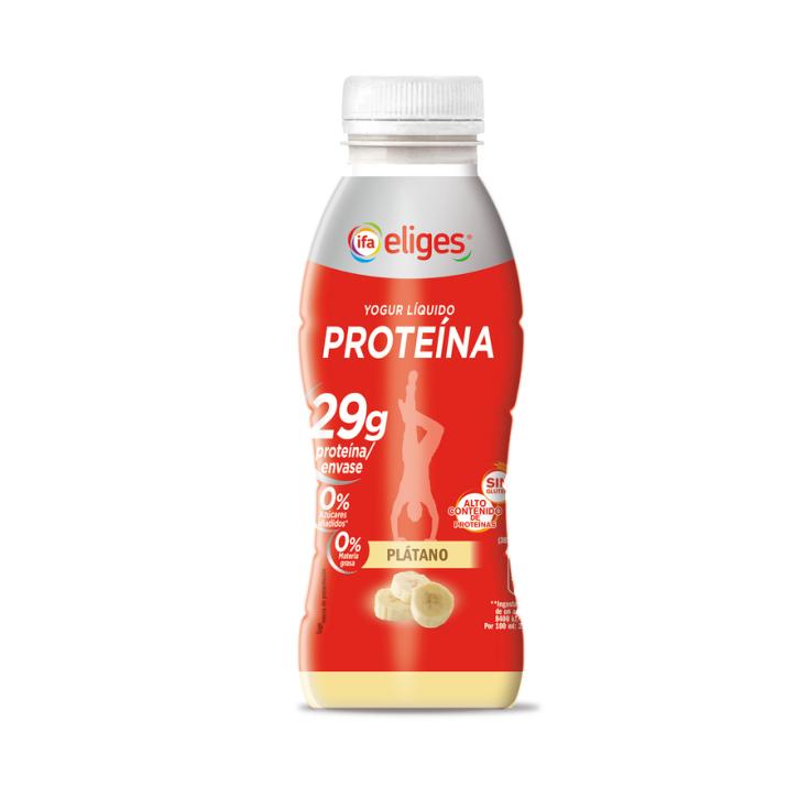 YOGUR LIQUIDO PLATANO PROTEINAS IFA ELIGES 400G