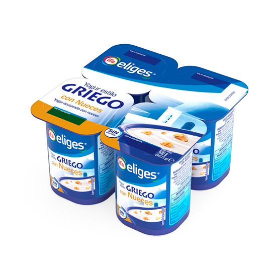 Yogur griego con nuez Ifa eliges p4 125g/u