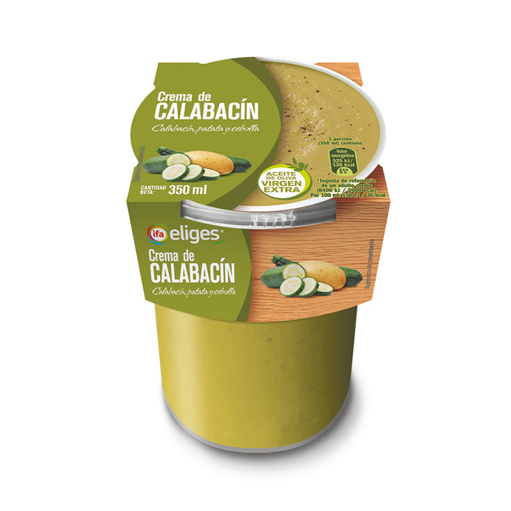 CREMA CALABACIN REFRIGERADA IFA ELIGES 350ML