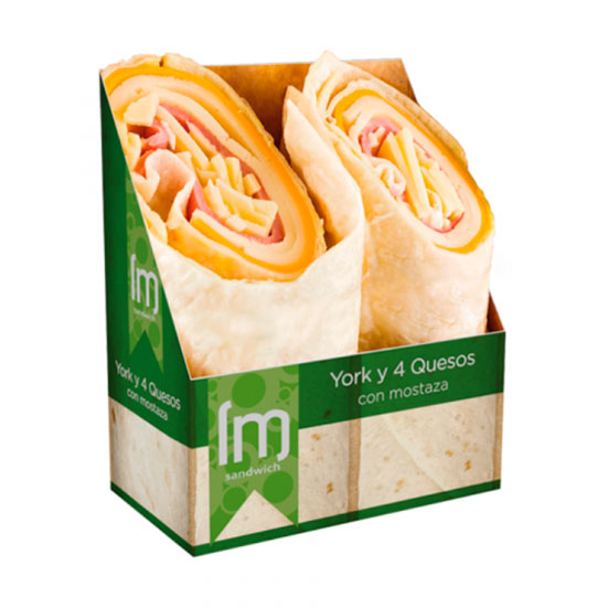 WRAPS YORK Y 4 QUESOS LM 160G