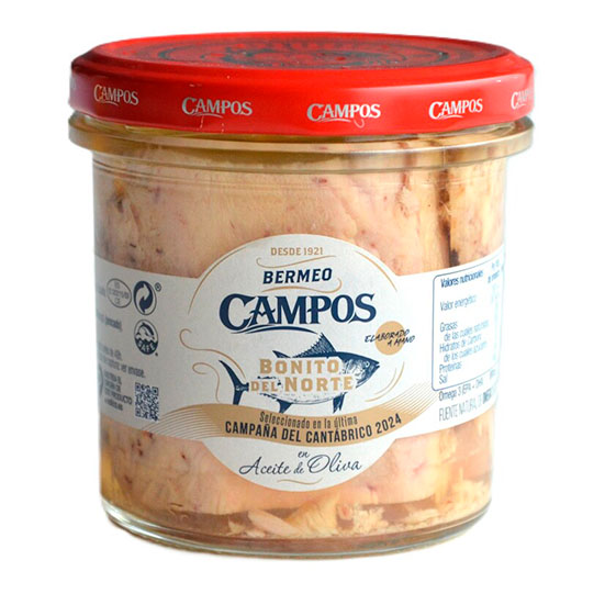 BONITO ACEITE OLIVA CRISTAL CAMPOS 195G ESCURR