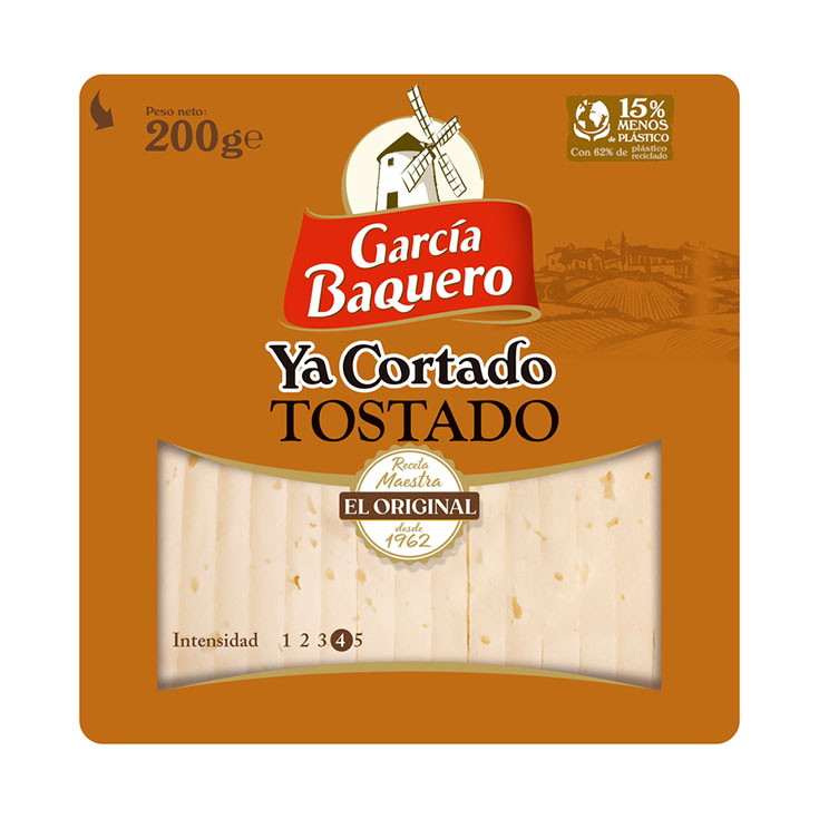 QUESO CUÑA CORTADO TOSTADO GARCIA BAQUERO 200G