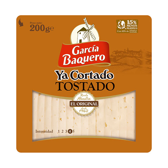 QUESO CUÑA CORTADO TOSTADO GARCIA BAQUERO 200G
