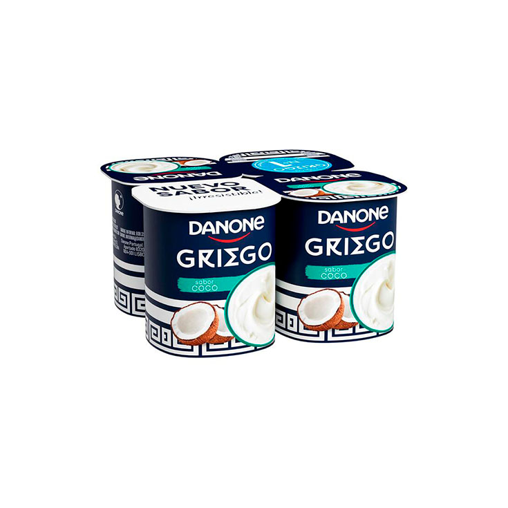 YOGUR GRIEGO COCO DANONE P4 110G/U