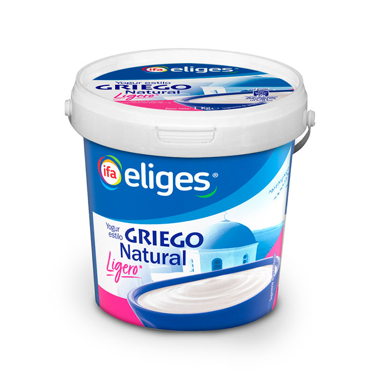 YOGUR GRIEGO LIGERO NATURAL IFA ELIGES 1KG