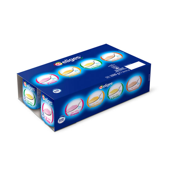 YOGUR SABORES FR/PLA/LIM/MAC IFA ELIGES P8 125G/U