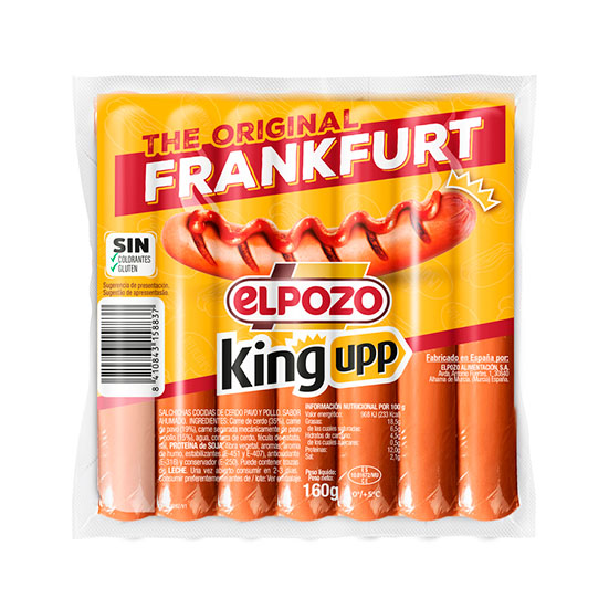 SALCHICHA FRANKFURT KING EL POZO 160G