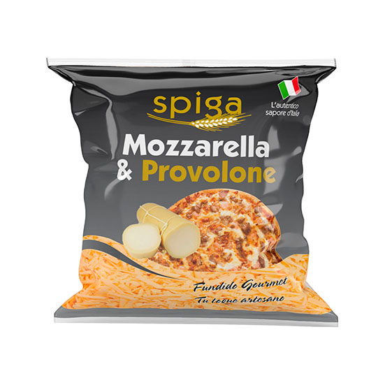 Queso rallado mozzarella y provolone Spiga 150g