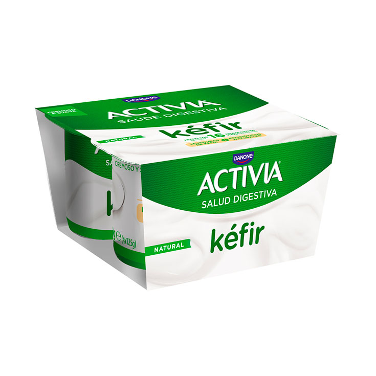 KEFIR NATURAL ACTIVIA DANONE P4 125G/U