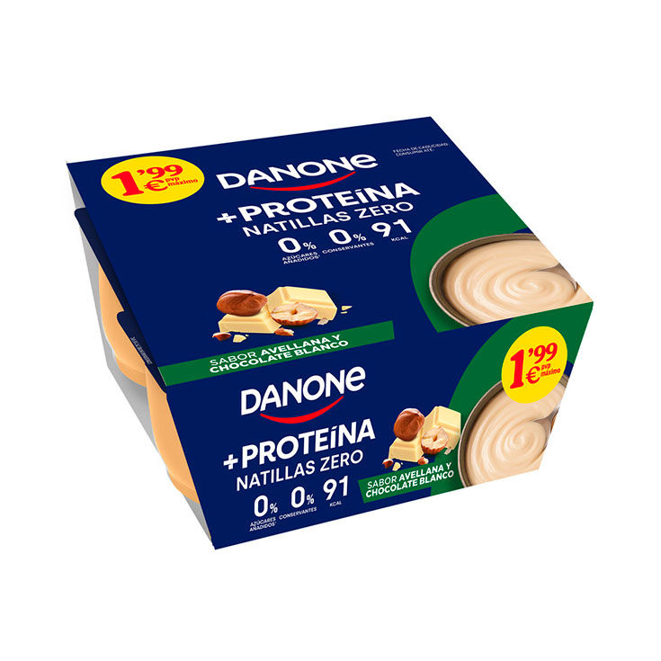 NATILLA AVELL/CHOCO BLANCO PROTEINA DANONE P4 120G/U