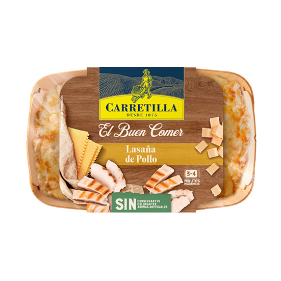 LASAÑA POLLO GRATINADA CARRETILLA 350G