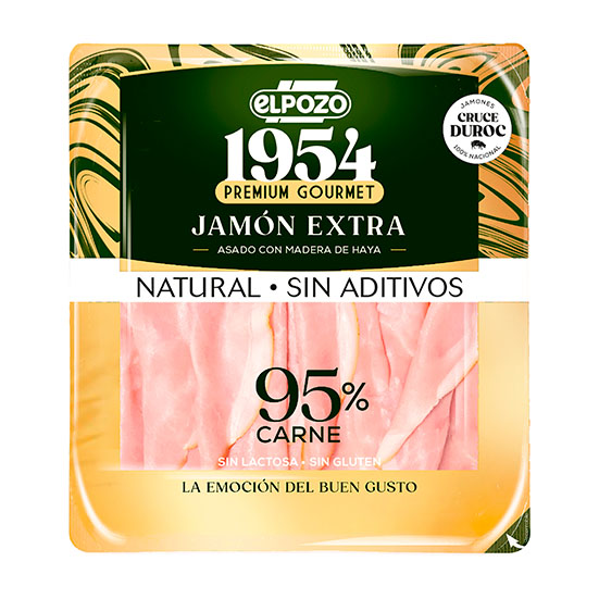 Jamon asado natural 95% sin aditivos 1954 El pozo 120g